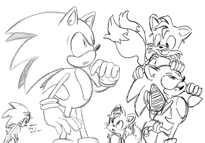 hi sonic nation take my doodles (I watched sonic 3 a few days ago and reverted to my 10 year old self) #sonic 