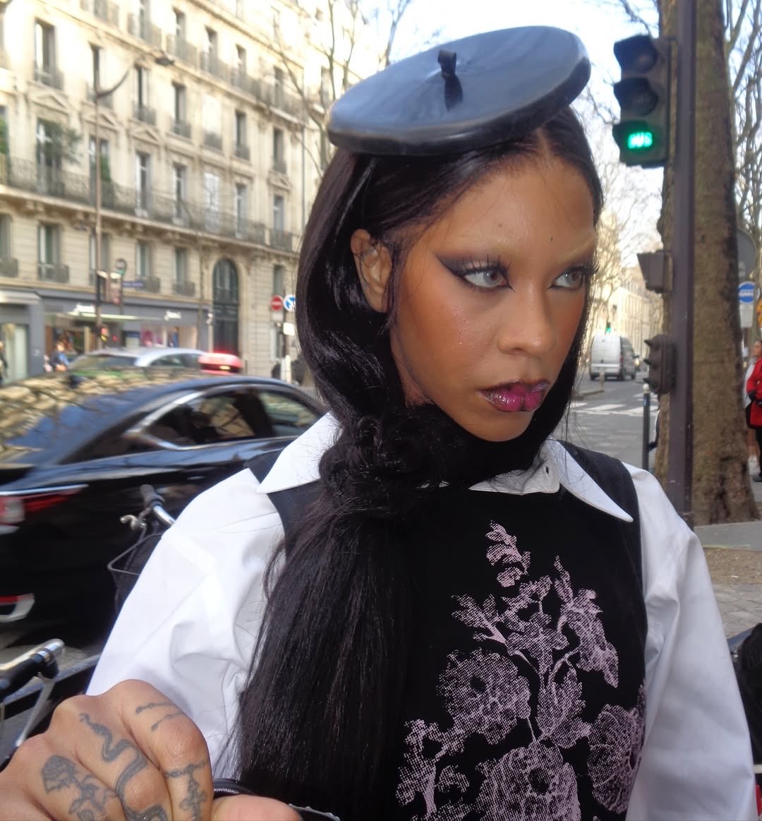 hourlyriconasty's tweet photo. Rico Nasty for Paris Fashion Week, 2024 https://t.co/h1Da9DzZy1