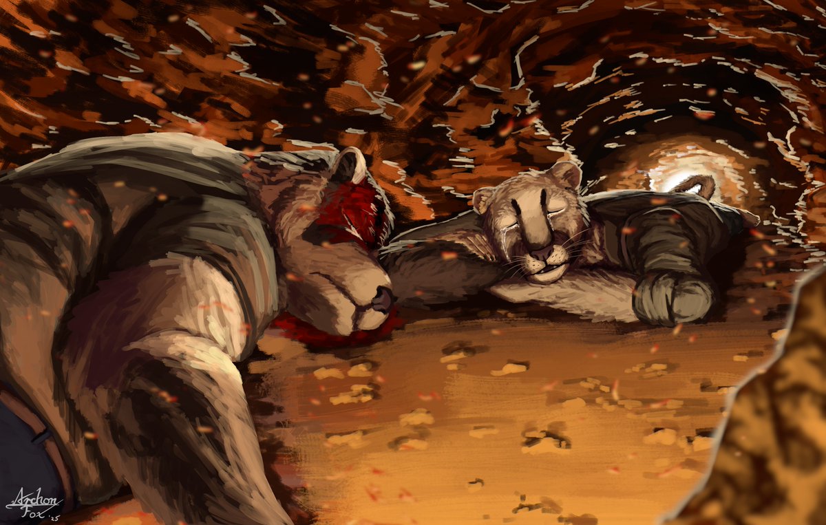 st00pid_fox's tweet image. "I'm not afraid of death. I'm more afraid of having to start all over too many times before my last summer."
"I don't need to survive. I only need to keep him safe before I leave this world with a smile."
cw: blood
#tsrvn #thesmokeroom
(I'm way too late for this but oh well)
