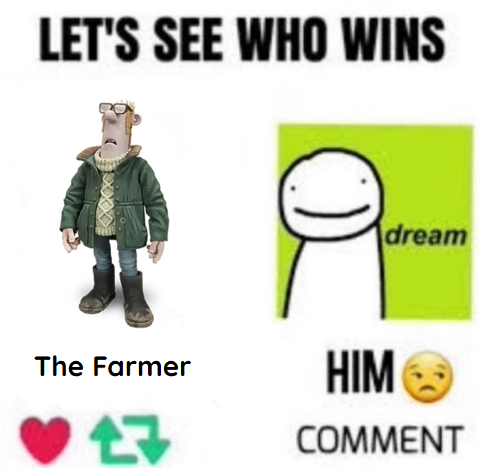 StuartStudios5's tweet photo. Let's hope Dream don't win this, eh? https://t.co/P1Cr3K2HfP