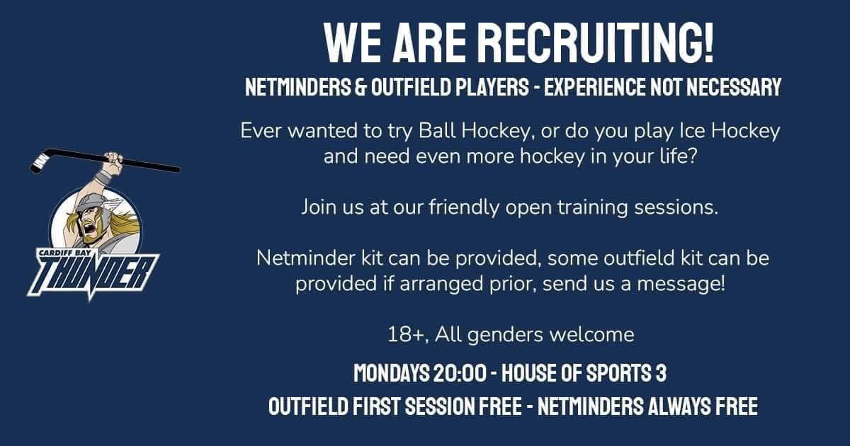 New year, new sport? 

Why not join us for an alternative to ice hockey! All welcome, drop us a message if interested! 

#ballhockey #bhuk #cardiff #cardiffsports
<a href="/HouseofSportCDF/">Cardiff City House of Sport</a>