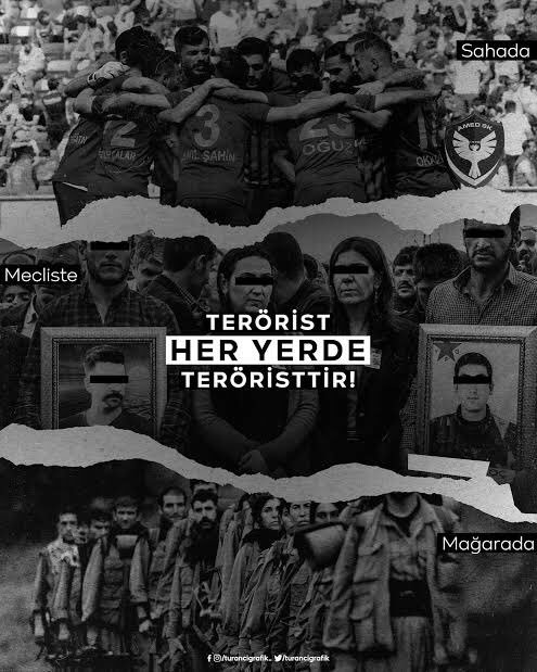 Sahada mecliste mağarada TERÖRİST HER YERDE TERÖRİSTTİR 

#amedsporkapatılsın