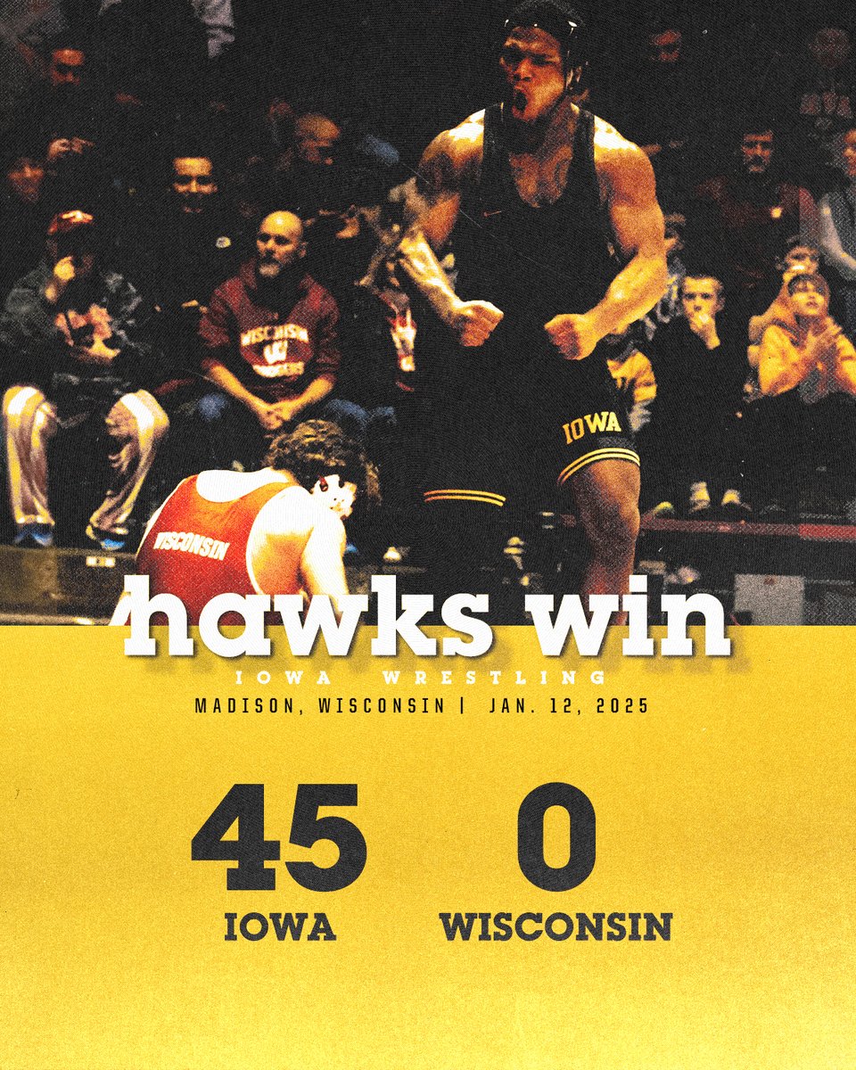Hawks_Wrestling's tweet photo. 45-🍩 

#Hawkeyes https://t.co/Utzey4Mu7n