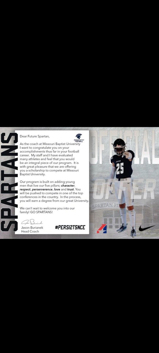 Mason Boyer (@masonboyer53) on Twitter photo After a great conversation with <a href="/MBUCoachB/">Jason Burianek</a>, I am blessed to receive my first offer from
<a href="/MoBaptistU/">Missouri Baptist University</a> !
<a href="/HHS_Footballers/">Hillsboro Hawks Football🏈</a> After a great conversation with <a href="/MBUCoachB/">Jason Burianek</a>, I am blessed to receive my first offer from
<a href="/MoBaptistU/">Missouri Baptist University</a> !
<a href="/HHS_Footballers/">Hillsboro Hawks Football🏈</a>