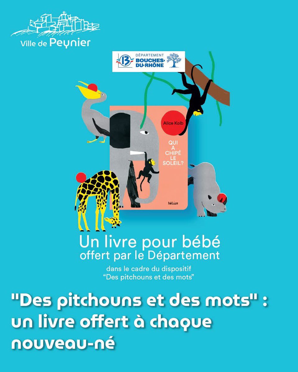 Peynier's tweet photo. 📚 Parce que l’éveil des bébés passe aussi par la lecture, la bibliothèque de @Peynier s’associe à la @MediaProvence et met en œuvre le premier volet du dispositif "Des pitchouns et des mots".

➡️ https://t.co/OvUHXQdaw0 https://t.co/K2CjUvJ0PF