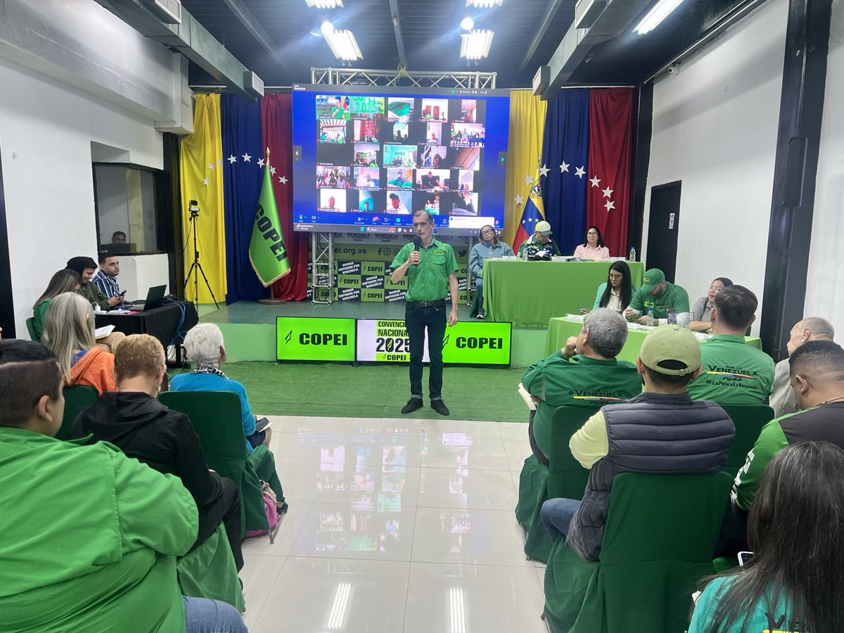 CENPartidoCOPEI's tweet photo. 𝗔𝗽𝗿𝗼𝗯𝗮𝗱𝗼 el programa político de nuestra institución, próxima a cumplir en horas, 79 años. 

𝗟𝗮 𝗔𝗴𝗲𝗻𝗱𝗮 𝗩𝗲𝗻𝗲𝘇𝘂𝗲𝗹𝗮 𝗖𝗮𝗺𝗯𝗶𝗮 𝗣𝗼𝗿 𝗟𝗮 𝗩𝗲𝗻𝗲𝘇𝘂𝗲𝗹𝗮 𝗣𝗼𝘀𝗶𝗯𝗹𝗲 🇻🇪 https://t.co/fNV0zHhI12