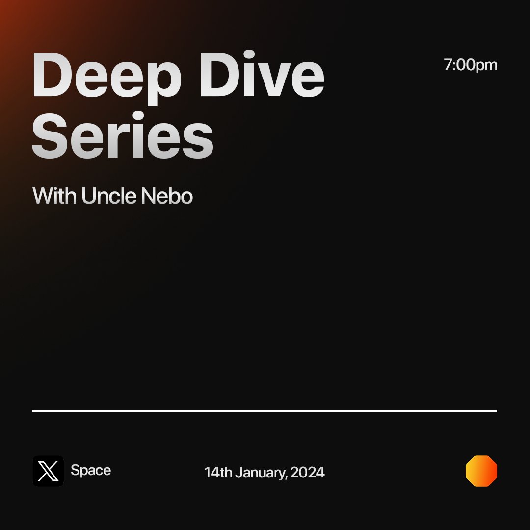 TheOctagon439's tweet photo. Big ideas deserve big conversations. Join @Agbanebbie  for the Deep Dive Series.  

Mark your calendar: 14th Jan, 7 PM. #DeepDiveSeries https://t.co/6AxXEHRm5k