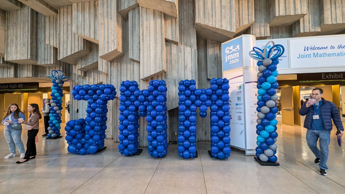 MathGuyDan's tweet photo. Had a lot of fun at #JMM2025, got to see a bunch of old friends and meet cool new people! https://t.co/MGdRBIirw9