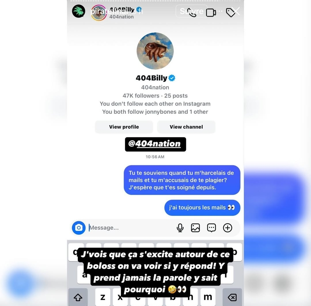 Culturehhistory's tweet photo. 404billy qui propose un ONE ONE musical à #booba
Lui qui a attrapé au col Rohff Lafouine Ninho sans qu'il lui donne l'heure 
La, y'a un ga qui lui offre ceux qu'il veut et lui bin il veut pu  Y'a pas un soucis là ??  #404billy #samo #rapfr #actu https://t.co/rLHfG24lJ9