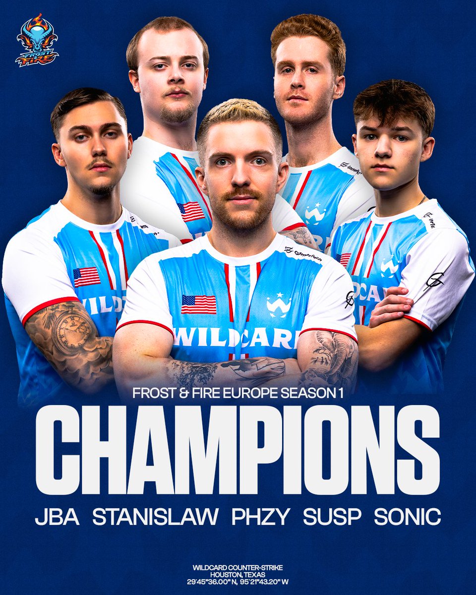 Wildcard_GG's tweet photo. 🏆 First trophy of many in 2025 🏆

We are your 🧊#FrostandFire🔥 Europe champions 🏟️