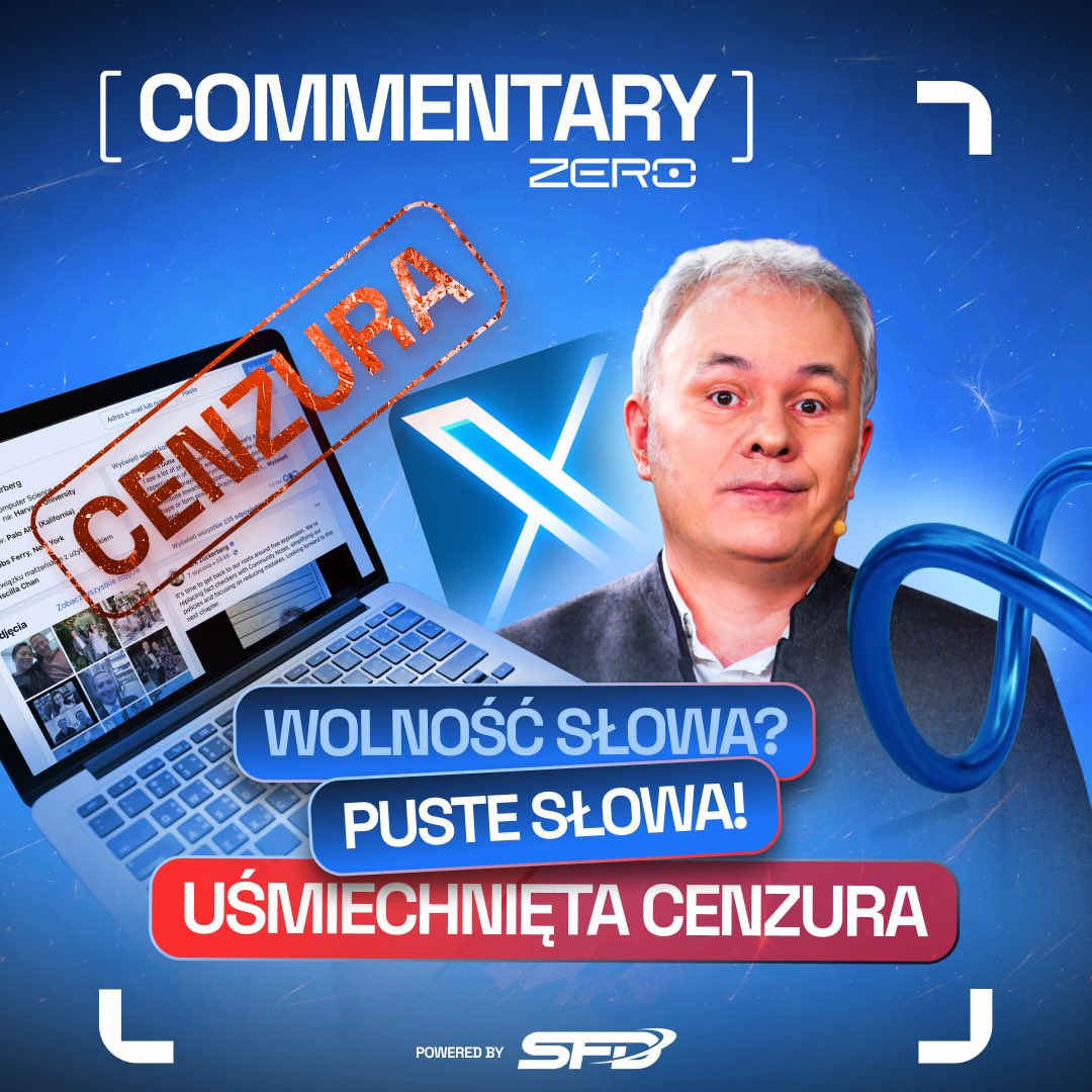 OficjalneZero's tweet photo. Czy w Polsce nadal mamy wolność słowa? 🫢

Rząd dąży do zamykania nieprzychylnych mu telewizji, a dziennikarze wspierający władzę starają się cenzurować internet. Dlaczego tak się dzieje? Wszystko rzekomo w imię twojego dobra, przy jednoczesnym ograniczaniu wolności słowa. 

Zapraszamy do komentarza @wina_Mazurka, w którym głośno sprzeciwia się politycznej cenzurze. ⤵️
