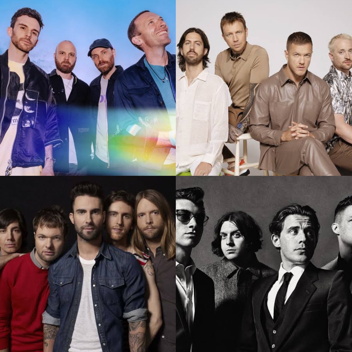 sleepinginsilk's tweet photo. Groups with most songs reaching 2B streams on Spotify:

1. Coldplay/Imagine Dragons - 4
2. Maroon 5/Arctic Monkeys - 2
3. BTS – 1 (NEW)🔥 https://t.co/55xPlSybjF