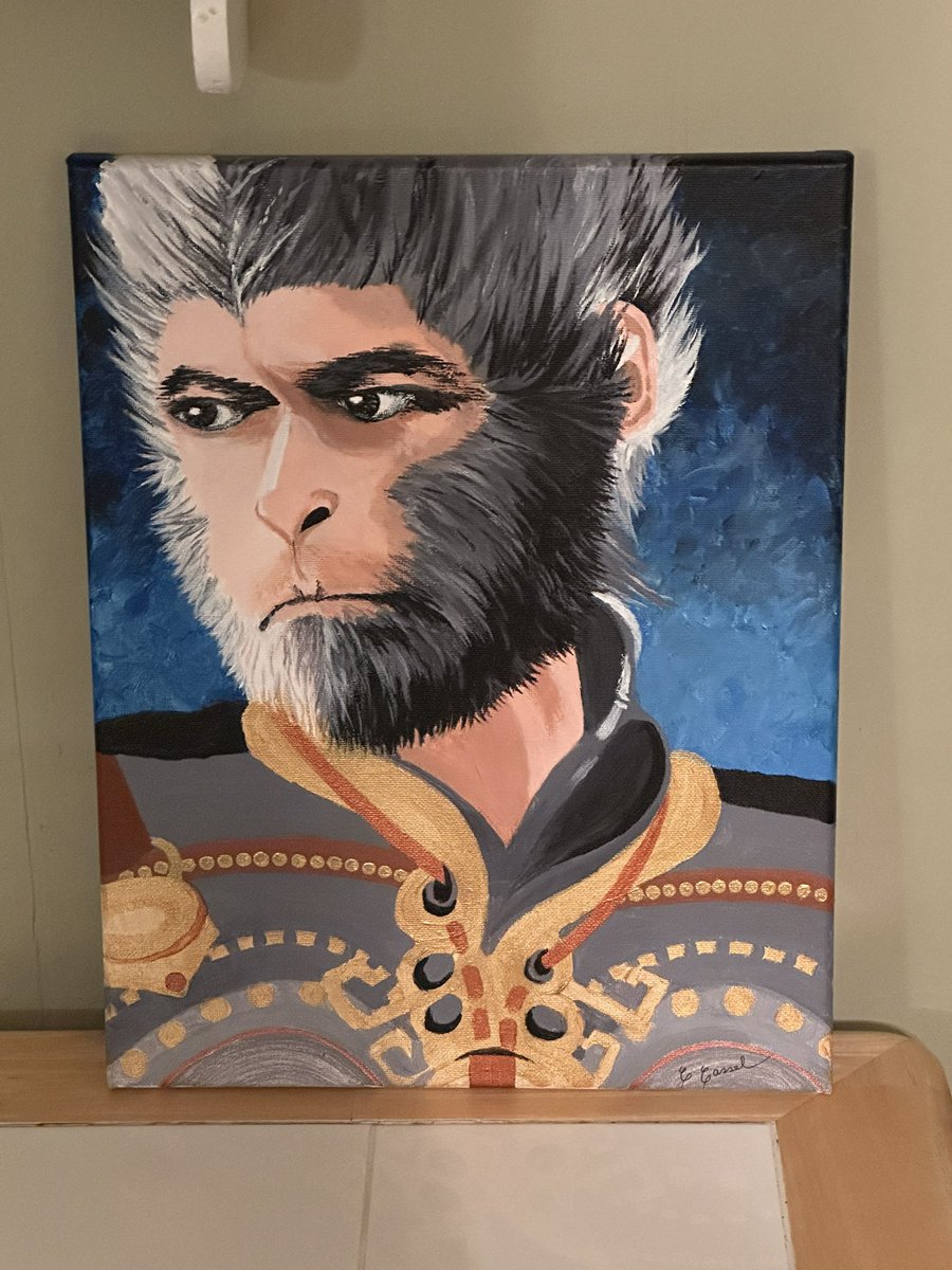 the_chugs's tweet photo. Mama Chugs has done it again! Such an amazing art piece of one of my fav games last year! Can’t wait to add this to Chugs Army HQ! 🎮🔥 #BlackMythWukong https://t.co/kdwmlbocWA