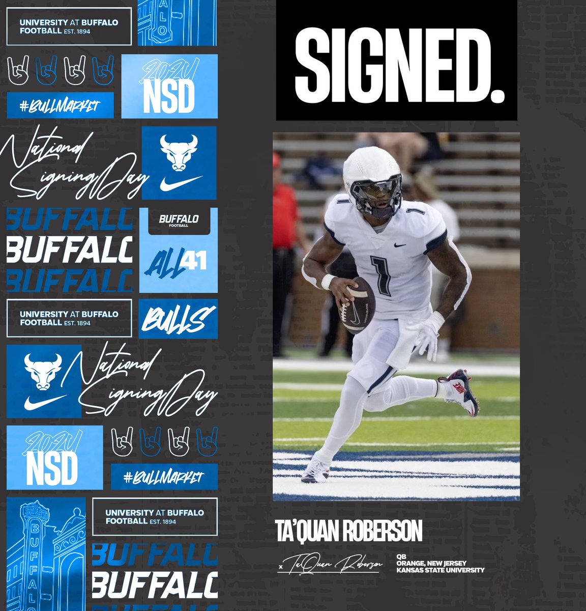 Welcome to the family, Ta’Quan! 

➡️<a href="/TaquanRoberson_/">tR</a> 

#UBhornsUP🤘| #BullMarket📈