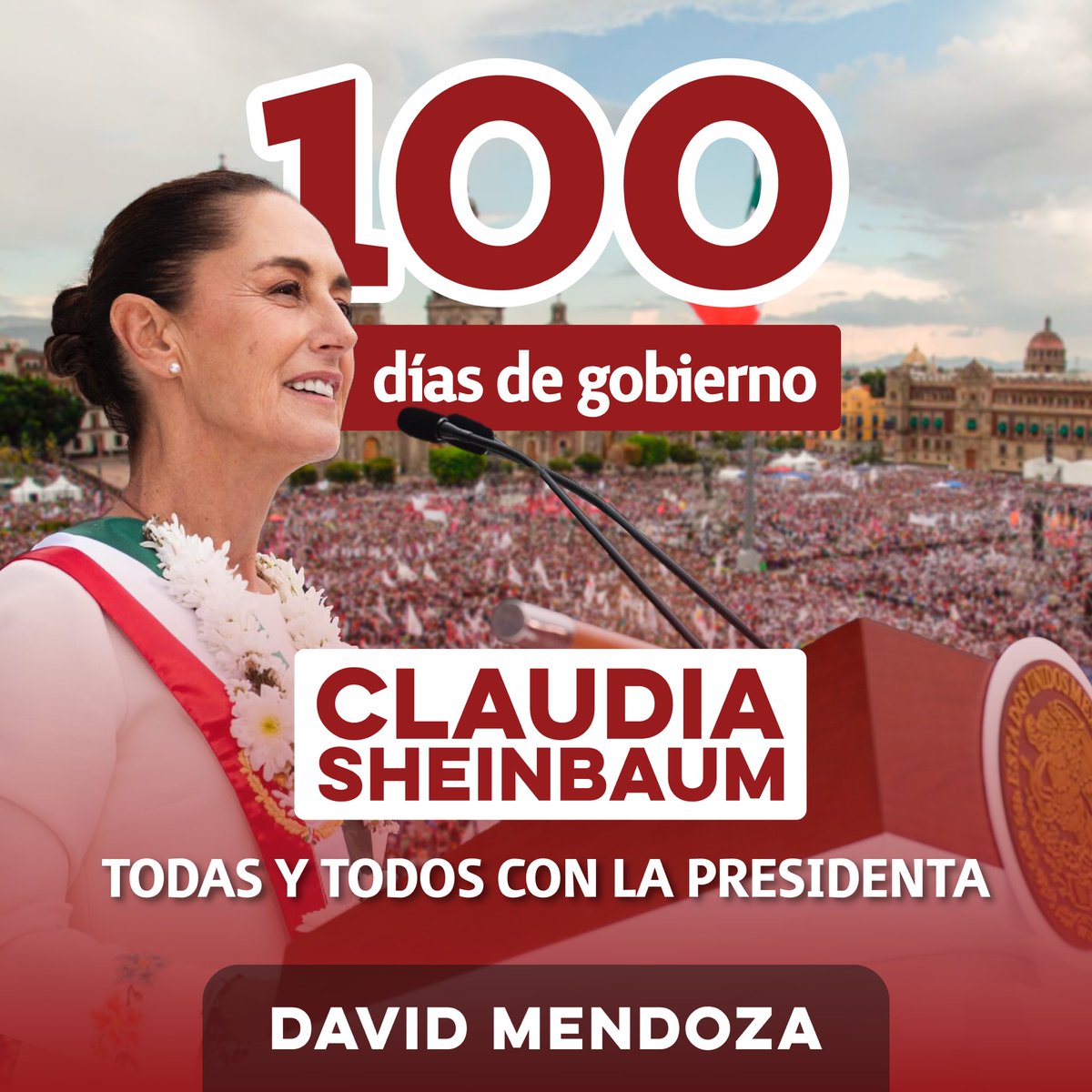 jdavidmendozar's tweet photo. Felicidades presidenta Claudia Sheinbaum por sus 100 días de gobierno construyendo el segundo piso de la cuarta transformación.

Desde Sonora con el liderazgo del gobernador Alfonso Durazo aportamos nuestro esfuerzo para apoyar las causas más nobles; esencia de nuestro movimiento https://t.co/NPopP3lPxP