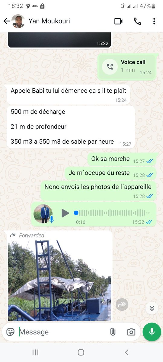 MinoueFerdinand's tweet photo. Ventre d´une drague pour carieere de sable pour plus amples informations Contacter le 699032003-677181122 
Merci https://t.co/QF2WAfPGWz