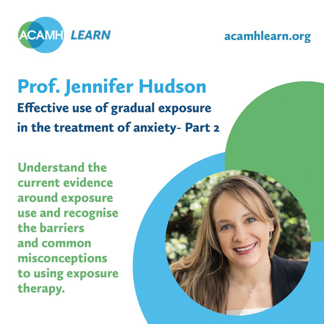 Matt Kempen π πΊπ¦ (@kempen_matthew) on Twitter photo What is #GradualExposureTherapy, and how can it treat anxiety? <a href="/jenlhudson/">Jennifer L Hudson</a> provides a clinician's guide.
Watch now to learn more: bit.ly/47vji7Z
Part of the <a href="/ACAMHLearn/">ACAMH Learn</a> #LearningSeries on 'Effective use of gradual exposure in the treatment of #Anxiety'. What is #GradualExposureTherapy, and how can it treat anxiety? <a href="/jenlhudson/">Jennifer L Hudson</a> provides a clinician's guide.
Watch now to learn more: bit.ly/47vji7Z
Part of the <a href="/ACAMHLearn/">ACAMH Learn</a> #LearningSeries on 'Effective use of gradual exposure in the treatment of #Anxiety'.