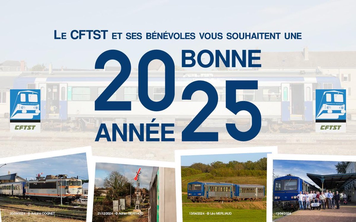 🎊 Toute l’équipe du CFTST vous souhaite une très belle année 2025 ! 

➡️ Restez connectés pour suivre les nouvelles de l’activité de l’association. À très bientôt !