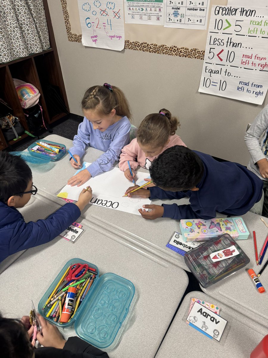 NatalieCK425's tweet photo. We were learning about different landforms with focus on bodies of water! I love this activity for my students! We had some great team work! @DLE_Lions #TeamWorkMakesTheDreamWork https://t.co/P5zVo3K6NE