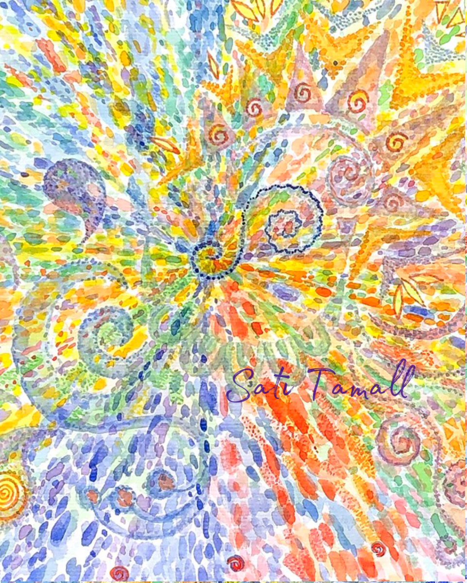 SatiTamall's tweet image. “Passion”
unique calming and healing energy content watercolor painting 
30 x 42 cm, start 09.2019 and end 06.2020
Sacral energy HERE: fineartamerica.com/featured/passi…
#supportart #artmatters #uniqueart #Healing #buyintoart #fillthatemptywall
#ArtIsGood #satitamall #tamallart