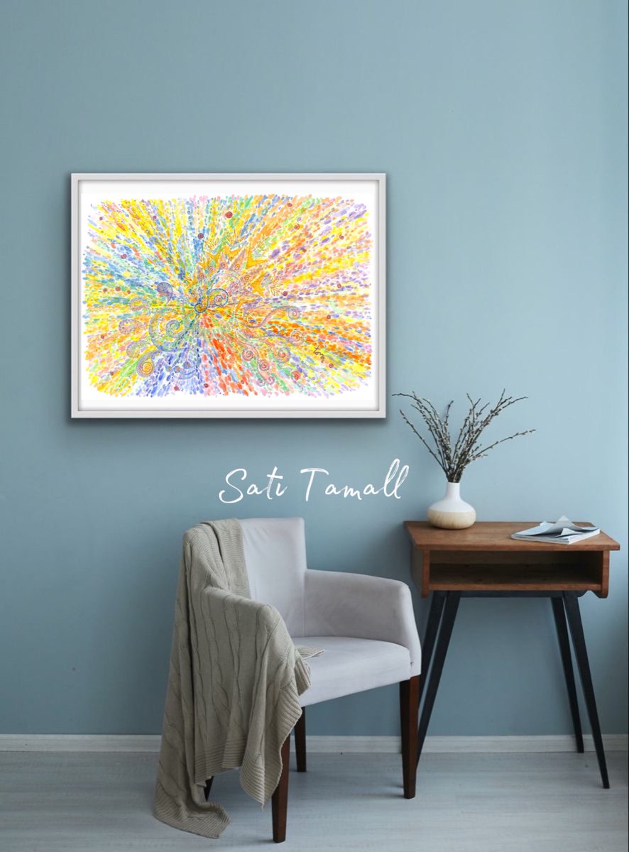 SatiTamall's tweet image. “Passion”
unique calming and healing energy content watercolor painting 
30 x 42 cm, start 09.2019 and end 06.2020
Sacral energy HERE: fineartamerica.com/featured/passi…
#supportart #artmatters #uniqueart #Healing #buyintoart #fillthatemptywall
#ArtIsGood #satitamall #tamallart