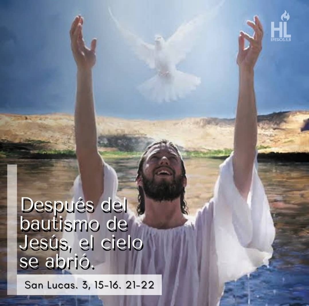 gilortiz_'s tweet photo. Después del bautismo de Jesús, el cielo se abrió. Lc.3,15-16.21-22. #PalabradelSeñor #EvangeliodelDía #hl #ElBautismodelSeñor #EscuchemosMisa https://t.co/l0AS1k96Gt