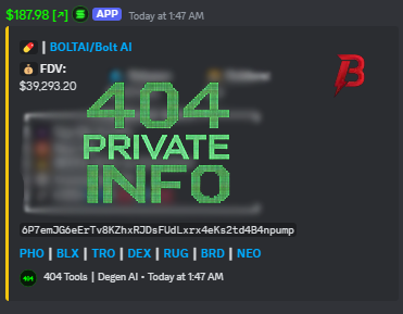 We've got everything inside 404

Degen AI Call: $BOLTAI 39K to 2M - 51x
Alpha Call: $CWH 3.7M to 50M - 13.5x by <a href="/ajsaluki7/">ajsaluki7 💰❌💤</a> 

And you know what? New tools coming
