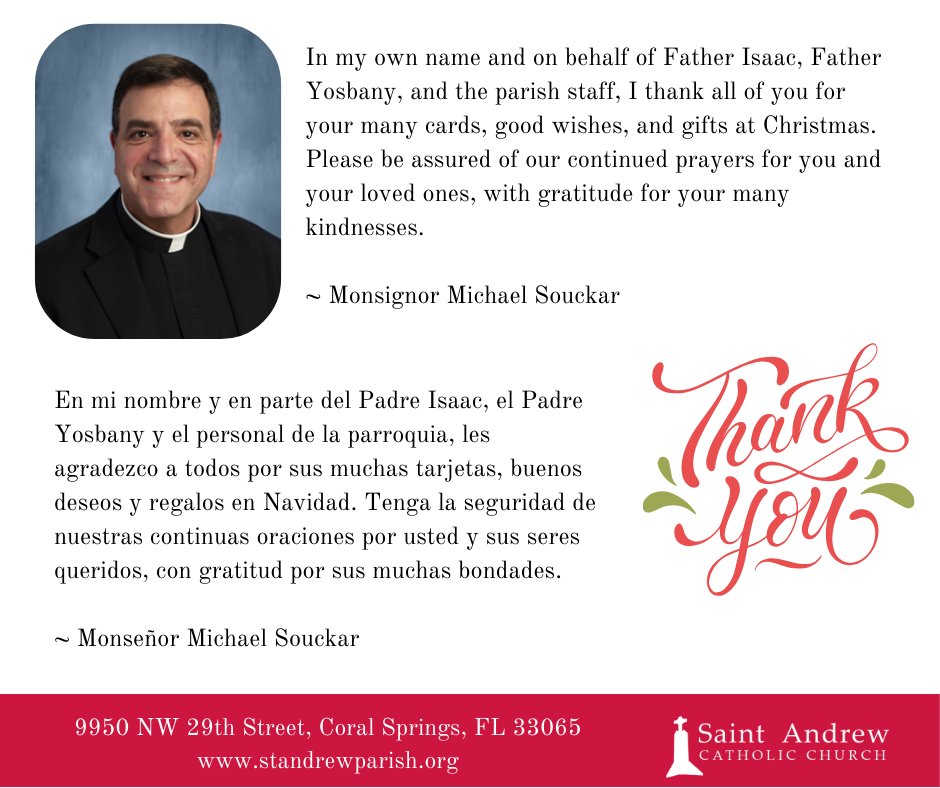 standrewCC's tweet photo. A special word of thanks! #ThankYou #standrewcoralsprings https://t.co/xfikrv0R3s
