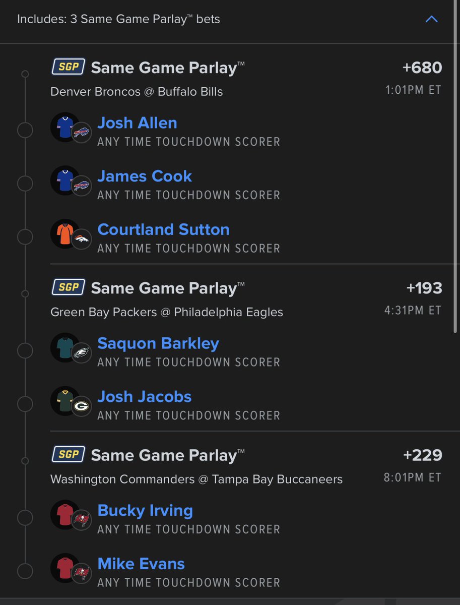 CDotButler's tweet image. #GamblingTwitter #gamblingx #fanduel #nfl #playoffs #parlay #touchdown
