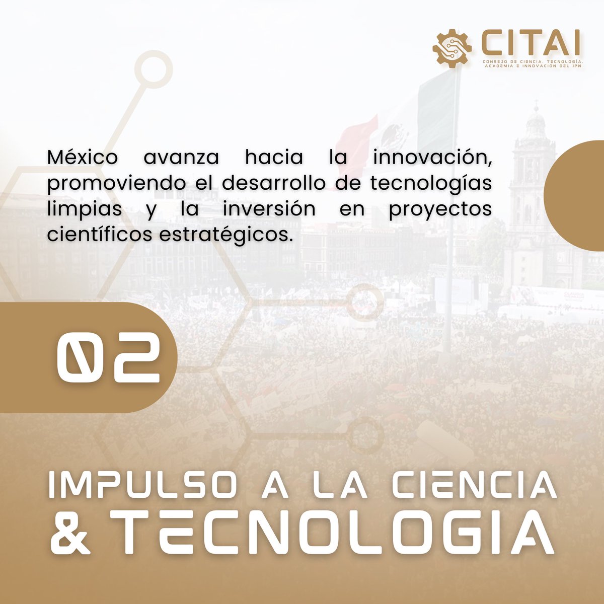 CITAI_IPN's tweet photo. 👏🏻100 días llenos de avances para la Investigación, Tecnología Academia y la Innovación en México 🇲🇽 @CyAcademia https://t.co/LOkcE2GqXw