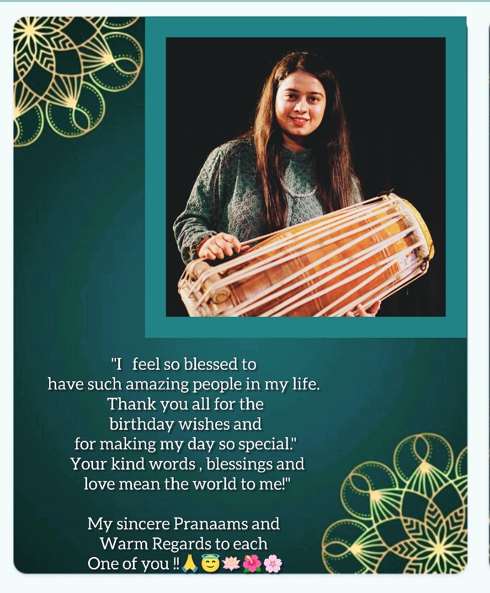 MahimaUpadhya16's tweet photo. "I feel blessed to have such amazing people in my life . Thank you all for the birthday wishes and for making my day so special."

Your kind words, blessings and love mean the world to me."

My sincere Pranaams and warm regards to each one of you!!🙏😇🪷🌺🌸 https://t.co/H73yF31A32