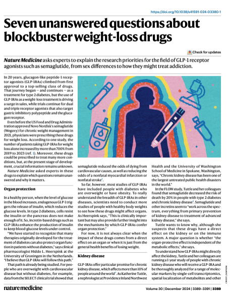 Scott Isaacs (@scottisaacsmd) on Twitter photo Seven unanswered questions about GLP-1 medications. <a href="/NatureMedicine/">Nature Medicine</a>
nature.com/articles/s4159… Seven unanswered questions about GLP-1 medications. <a href="/NatureMedicine/">Nature Medicine</a>
nature.com/articles/s4159…