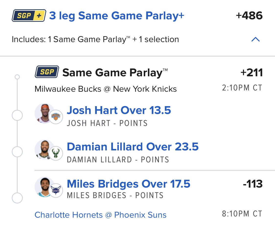 JoeMagaracPicks's tweet photo. Sunday Funday with our second parlay. This should be a snap, although expect to sweat for Lillard getting his Over. https://t.co/orVYfGh9Bv