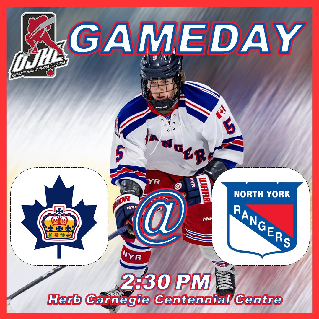 Home for the first time in 2025!

Looking to make it three straight against the Royals.

Come on out to Herb Carnegie to cheer on the Rangers today puck drop at 2:30!!