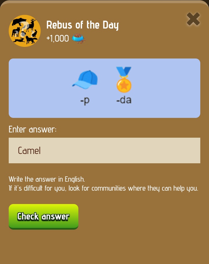 _______WF's tweet photo. 🦓 ZOO
🖇️: https://t.co/mEUHv7VbbX

REBUS OF THE DAY
Camel

RIDDLE OF THE DAY
Goat

#WEB3 $ZOO #ZooChannel #Airdrop #Crypto #TGE #Blockchain #xEmpire $X #Memecoin #Token #Listing #ICO $TON #Telegram #Binance #Bybit #Tonkeeper #Wallet #Community https://t.co/rugMUak44R