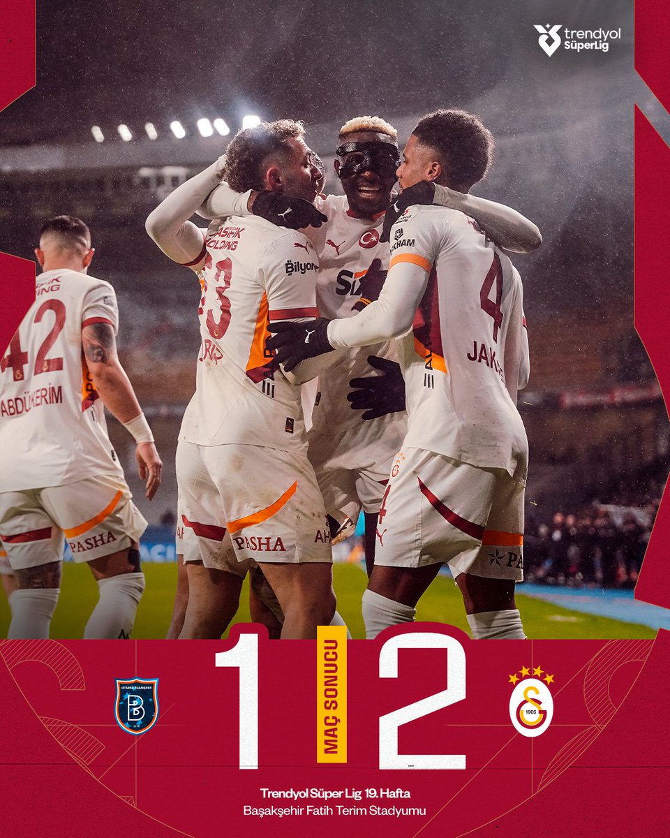 3 puan bizim! 💪

Maç sonucu: RAMS Başakşehir 1-2 Galatasaray 👏

#İBFKvGS