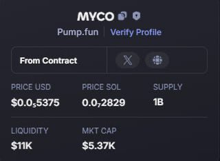 IronMuskz's tweet photo. 📌 HOT ALPHA
$MYCO 💰 MC: 5.4 K  
✅ Contract: https://t.co/LHGgf9GcIP
⚡️ Chain: $SOL 
✈️ Telegram: https://t.co/LHGgf9GcIP

🔥 Comment below if you’re in! Let’s moon together 🌕
#Solana #Bitcoin #Ethereum #Tether #HODL #DEGENS #MOON #ALPHA #FOMO #BURP #CLM #WILLY #POSTIZ #LONGAI https://t.co/WvmsjqHpyi