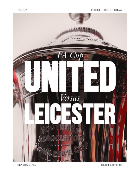 FA Cup fourth-round draw: United v Leicester.