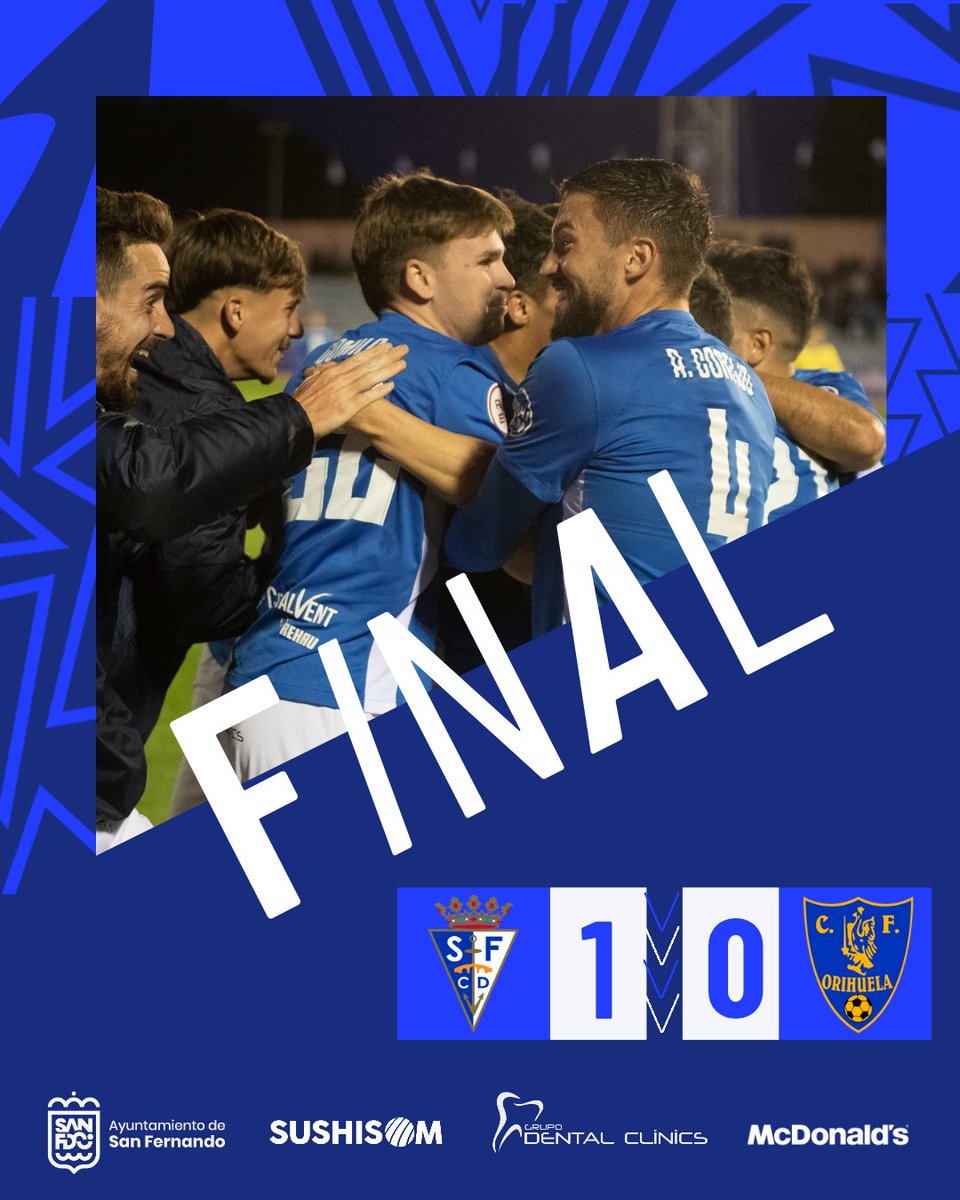 ✅ ¡FINAAAAAAAAL! 

🦁 ¡LOS TRES PRIMEROS PUNTOS DE 2025 SE QUEDAN EN LA ISLA! 

1️⃣ <a href="/SanFernando_CD/">San Fernando CD</a>
0️⃣ <a href="/Orihuela_CF/">Orihuela C.F.</a> 

⚽ Macías

#SanFernandoOrihuela