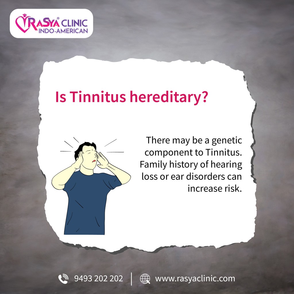 RaSyaClinic's tweet photo. There may be a genetic component to Tinnitus. A family history of hearing loss or ear disorders can increase risk.
.
Read more 👉 https://t.co/vNI59uXbl5

#BringBackPeace #Rasyaclinic #Hearingaids #Tinnitus #BestHearingAids #TinnitusTreatment #TinnitusTreatmentInHyderabad https://t.co/DHANZxwv1i