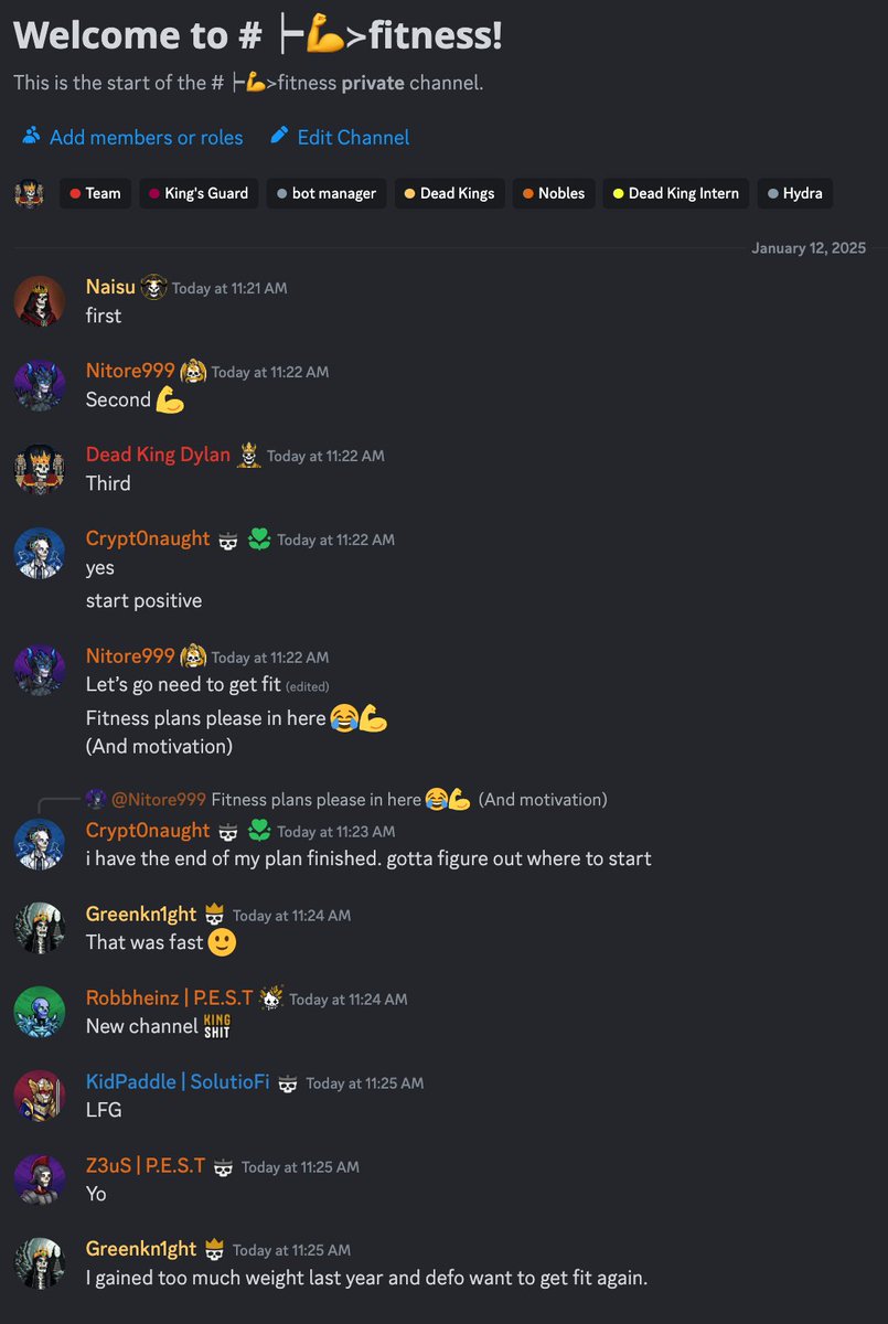 The primary goal of DKS is to connect people together so that, 1+1 = 3

Let's get healthy together <a href="/DeadKingSociety/">Dead King Society</a>