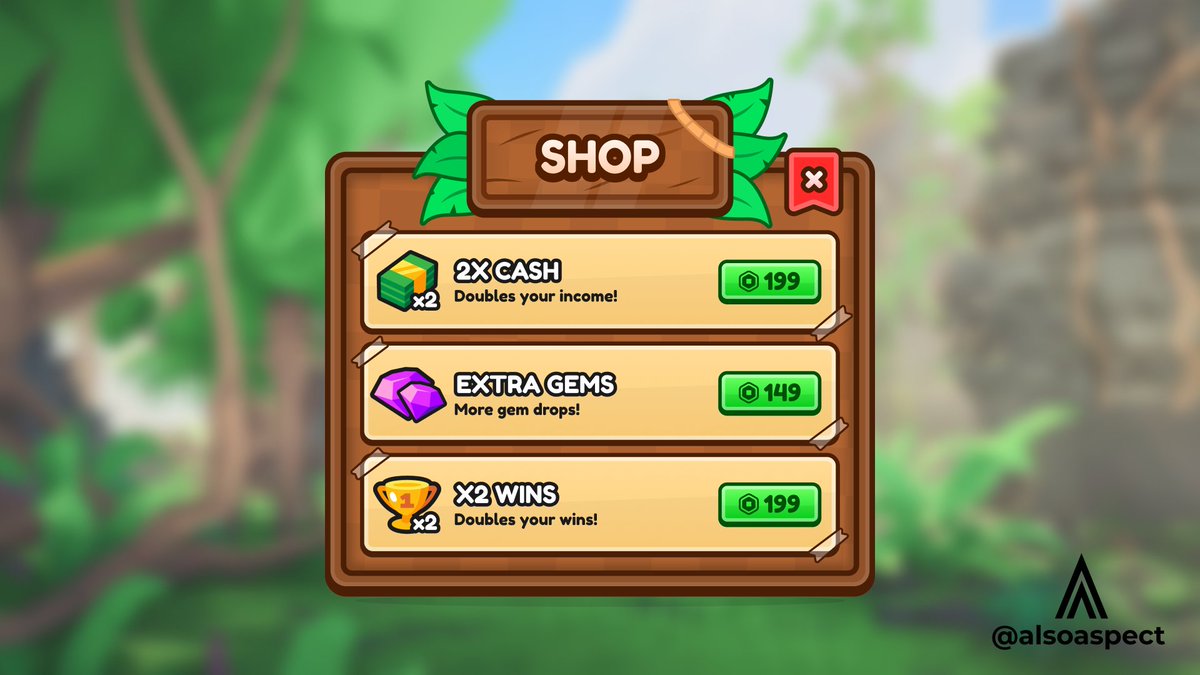 🐯Jungle-Themed UI

A revamped version of one of my older works!

🏷️[#RobloxDev #RobloxUI #robloxart #RobloxGFX]