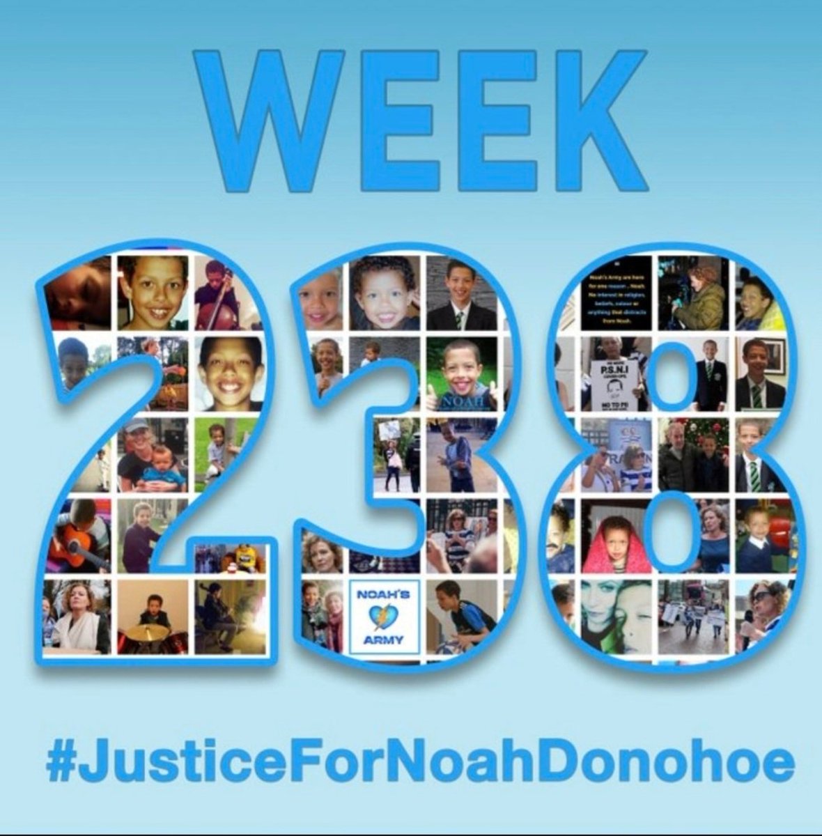 martinrooney64's tweet photo. #Week238
#JusticeForNoah
@FIONADONOHOE2
#NoToPii
#RememberMyNoah https://t.co/vvhsrzrjOQ
