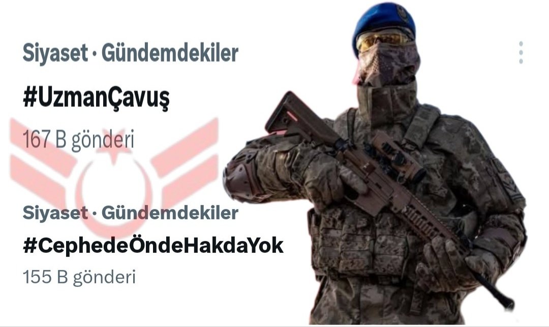 #UzmanÇavuş lar Müjde Bekliyor 
📍Kadroları Yok!
📍Kıdemleri Rütbeden Sayılmıyor!
📍Sağlık Yönemelikleri Yok!
📍Çalışma Yönetmeliği Yok!
📍Nöbet Yönetmeliği Yok!
📍Atama Yönetmeliği Yok!
📍Sicil Yönetmeliği Yok! #CephedeÖndeHakdaYok
Her Zaman Daima Hazır.1453@#
<a href="/alitilkici38/">Ali Tilkici 🇹🇷</a>