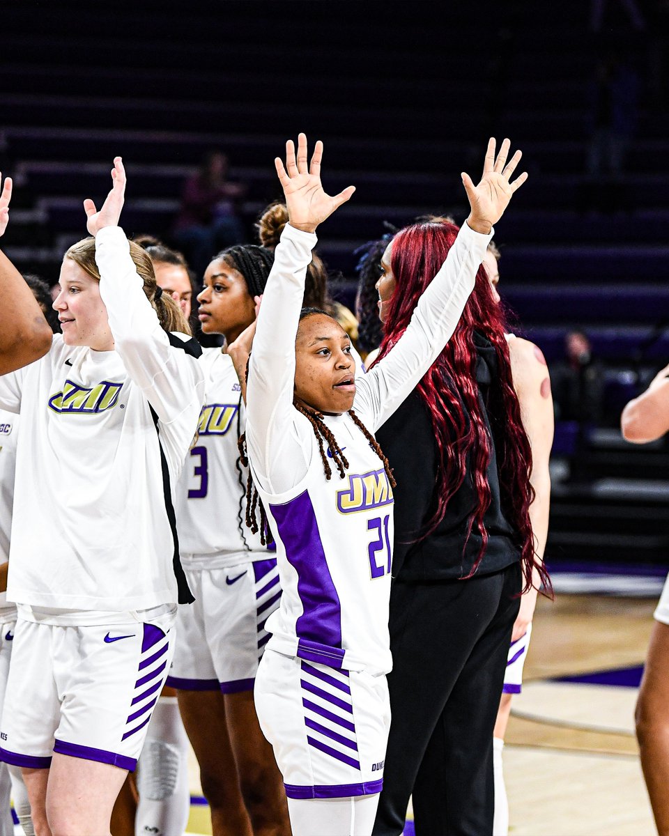 JMU Women's Basketball (@jmuwbasketball) on Twitter photo Z did her thing yesterday 🙌
✔️ 9 Rebounds (Career High)
✔️ 9 Points
✔️ 6 Assists
✔️ +26
#GoDukes | <a href="/kiyamoney6/">zakiya stephenson</a> Z did her thing yesterday 🙌
✔️ 9 Rebounds (Career High)
✔️ 9 Points
✔️ 6 Assists
✔️ +26
#GoDukes | <a href="/kiyamoney6/">zakiya stephenson</a>