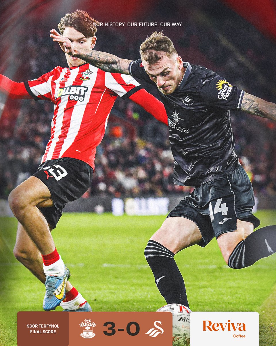 SwansOfficial's tweet photo. Full time in Southampton.
#SOUvSWA | @EmiratesFACup π https://t.co/cYDgJw7NoD