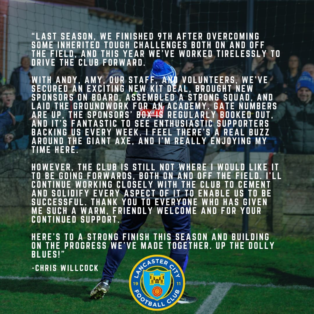 Lancaster City Football Club tweet media