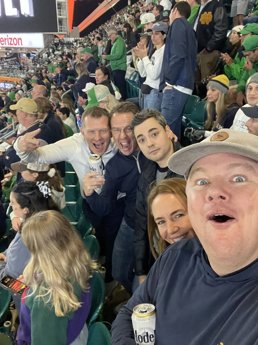 Best sporting event of my life on Thursday in Miami! What an awesome game. I’m baffled by this 9.5 point spread vs the Buckeyes though. Hoping we can win one more! ☘️☘️