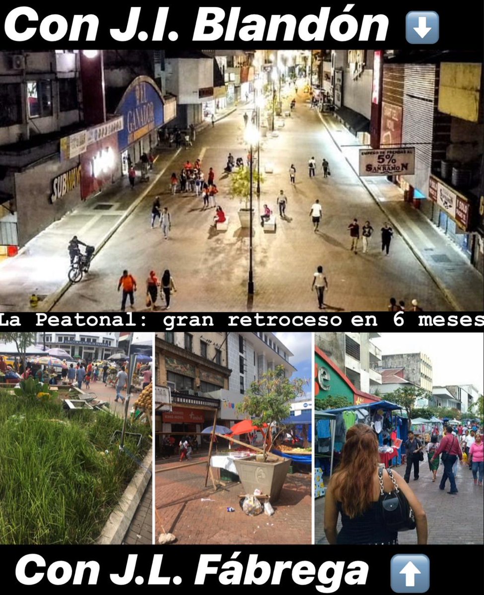 Hay que elegir bien, para que el país avance, en vez de retroceder.

La Peatonal que dejamos en el 2019, el que nos reemplazó la dejó perder e involucionó. Hoy se hace el esfuerzo de recuperarla. Me alegro. Ojalá se sigan los planes que dejamos listos, como el <a href="/plandelcentro/">plandelcentro</a>