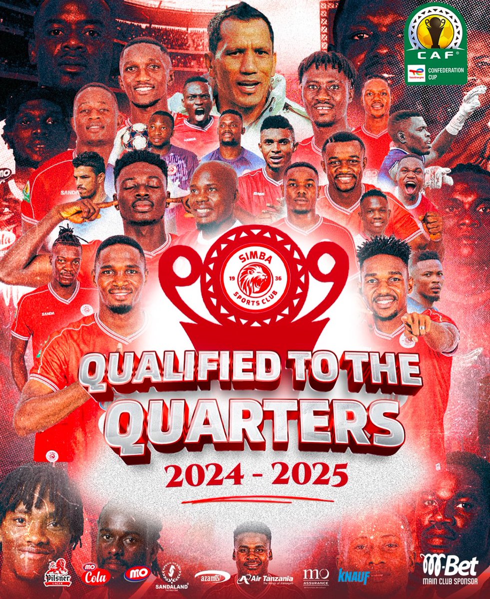 ZubbySakuru's tweet image. Missão Cumprida.

Shukrani Benchi La Ufundi, Wachezaji, Viongozi , Wafanyakazi na Mashabiki wetu wa @simbasctanzania ; Kazi kubwa iliyo mbele yetu ni kusimama imara na pamoja . 

It is not over until it is over . Next stop ———-&amp;gt; BENJAMIN MKAPA.
Simba , Nguvu Moja.

OBRIGADO